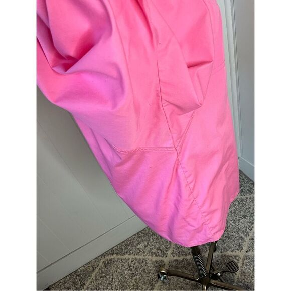 Hunters Glen Womens Large Button Front Shirt Pink Chest Pockets 3/4 Sleeves - Picture 6 of 15